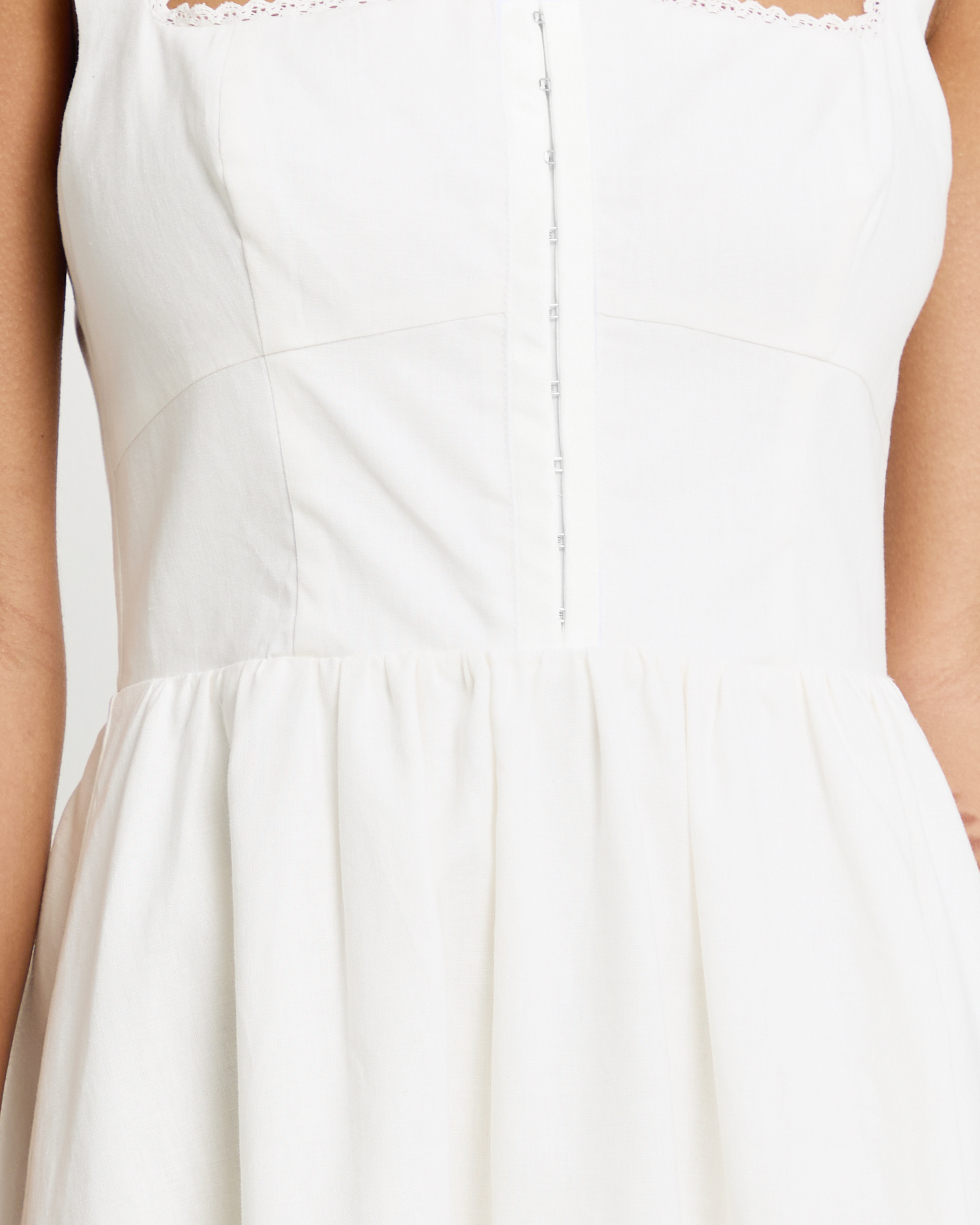 Few Moda | Marina Linen Dress - White / 10 Few Moda | Marina Linen Dress - White / 10