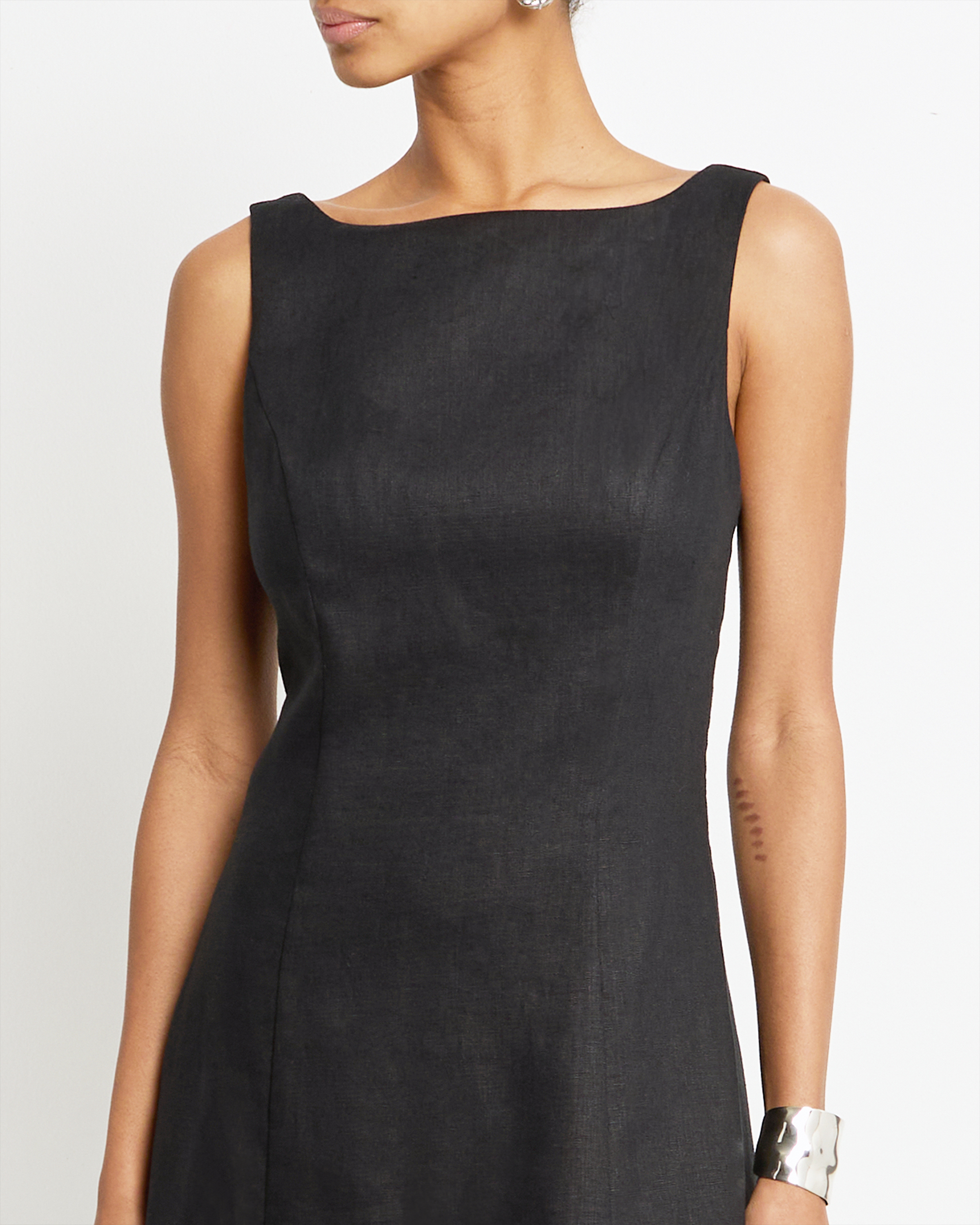 Few Moda | Aspen Linen Mini Dress - Black / 0 Few Moda | Aspen Linen Mini Dress - Black / 0