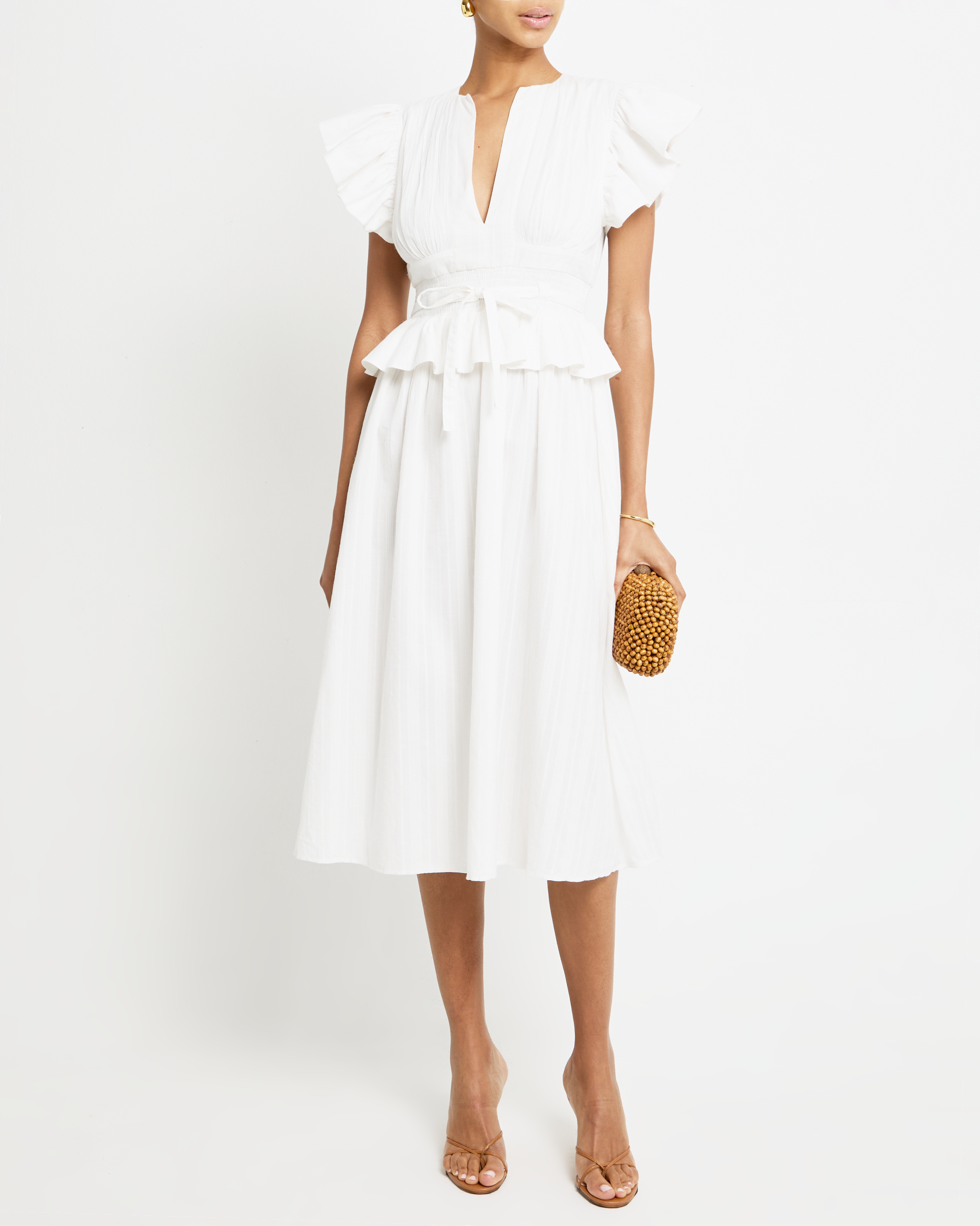 O.P.T Martine Cotton Dress White M