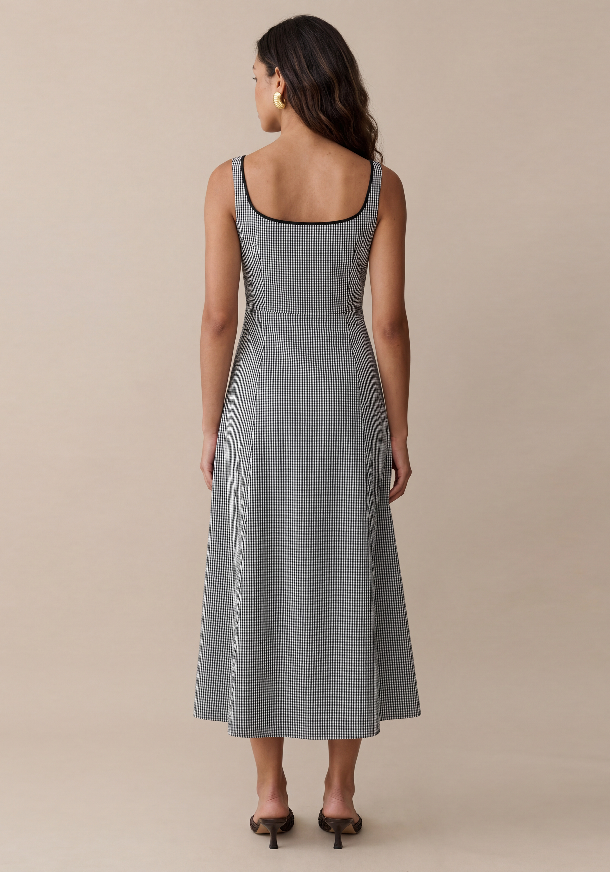 babette midi dress Babette Denim A-Line Midi Dress