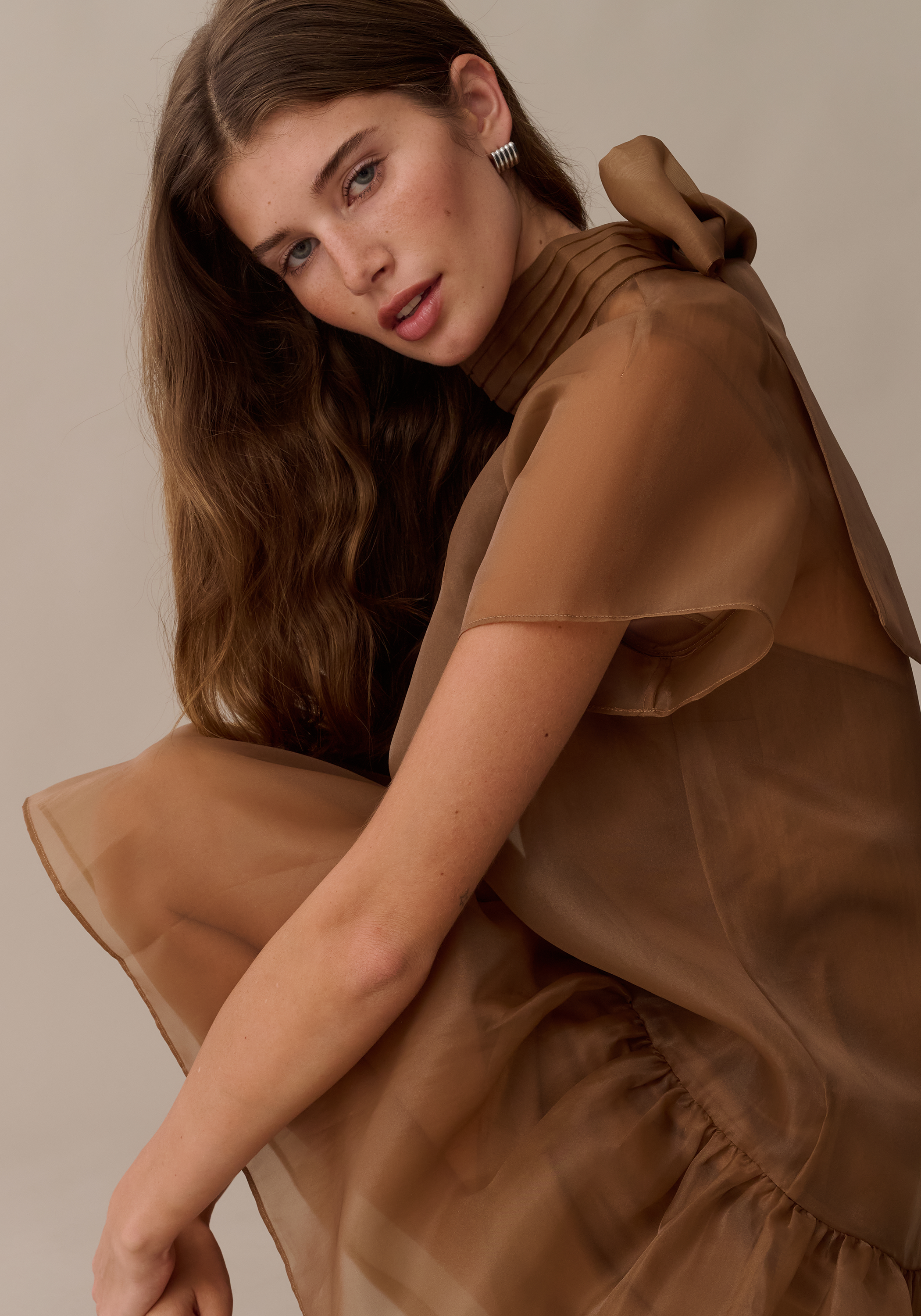 staud brown mini dress Few Moda | Joni Mini Dress