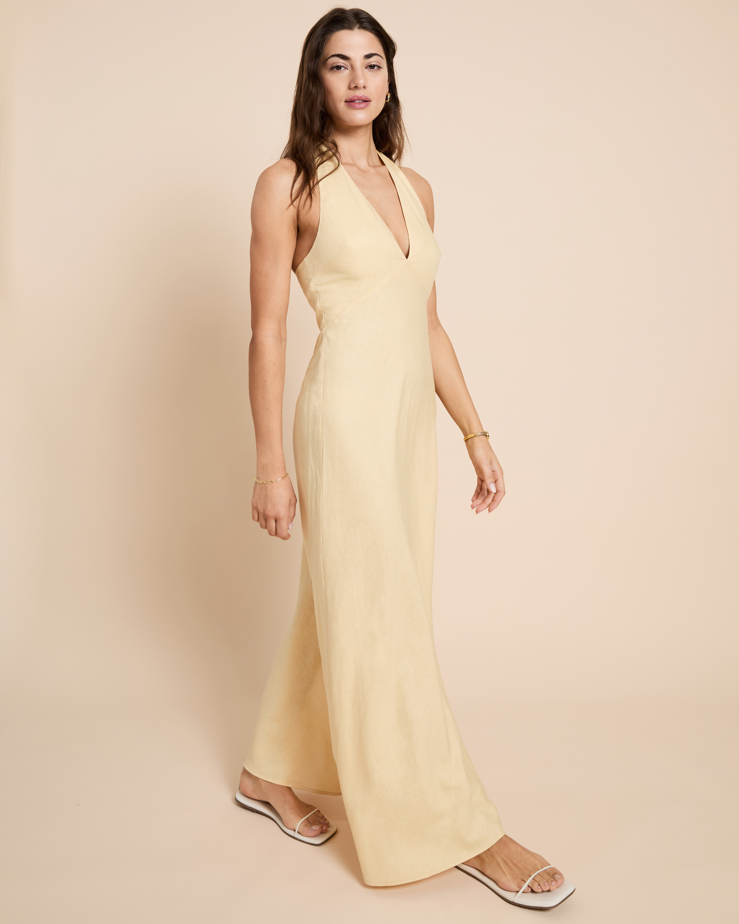 Few Moda | Ashlyn Linen Dress - Butter / 10 Few Moda | Ashlyn Linen Dress - Butter / 10