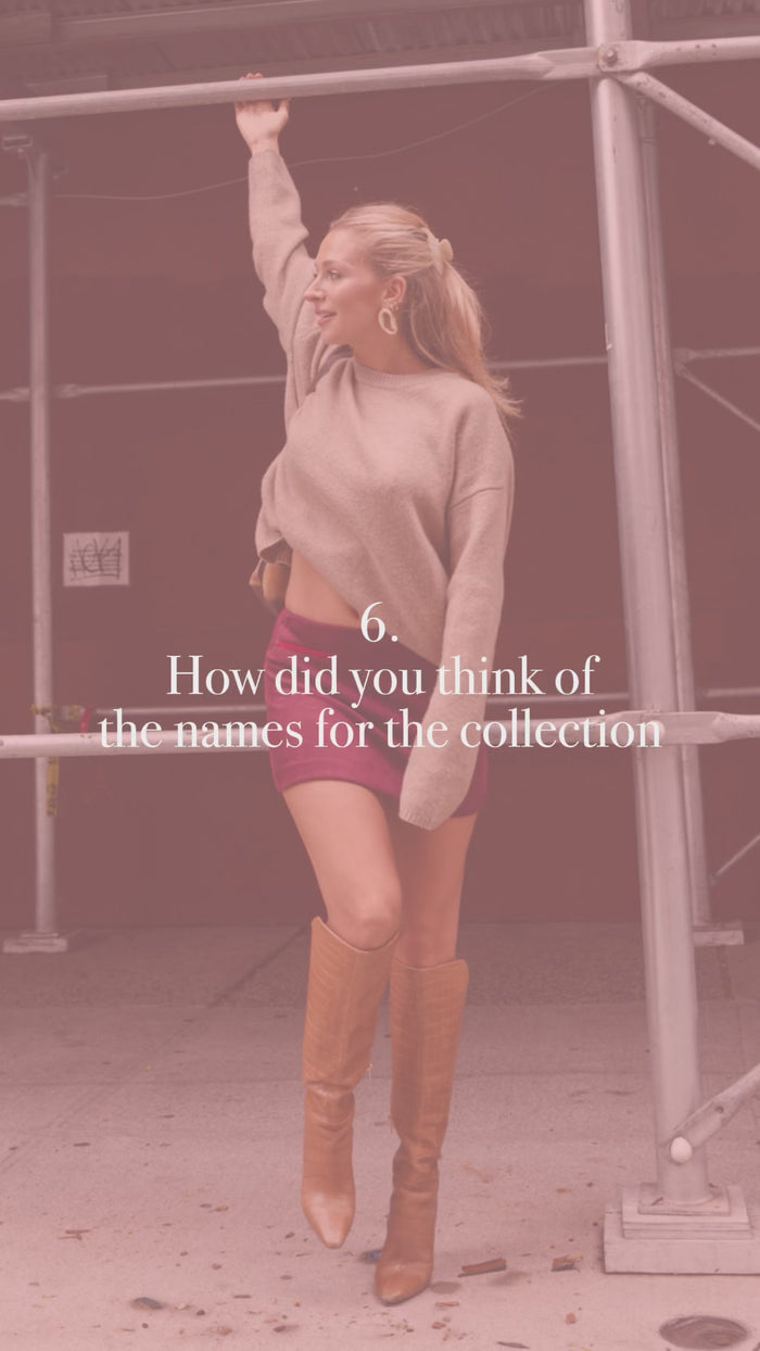 How did you think of the names for the collection?