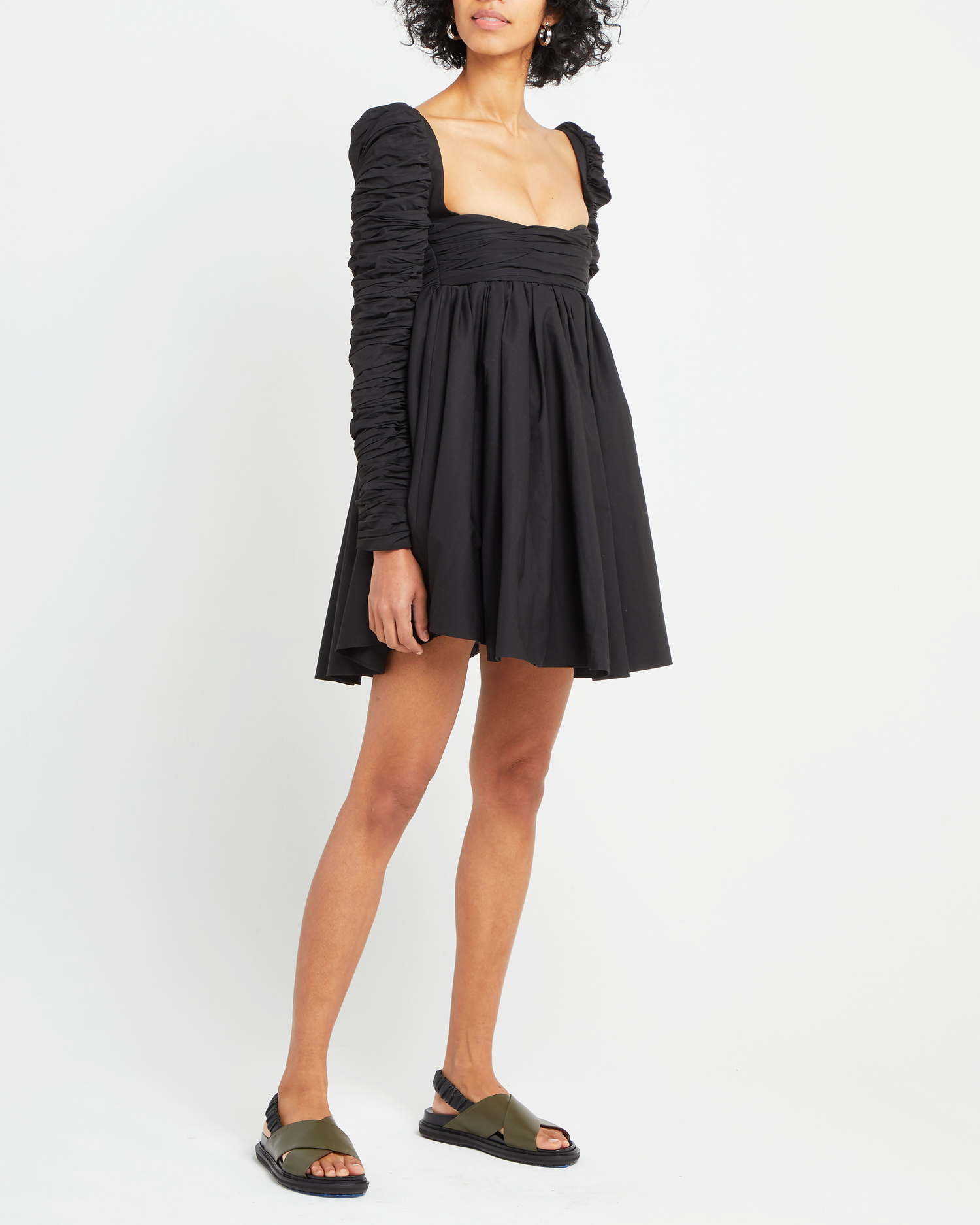 Long sleeve structured dress deals
