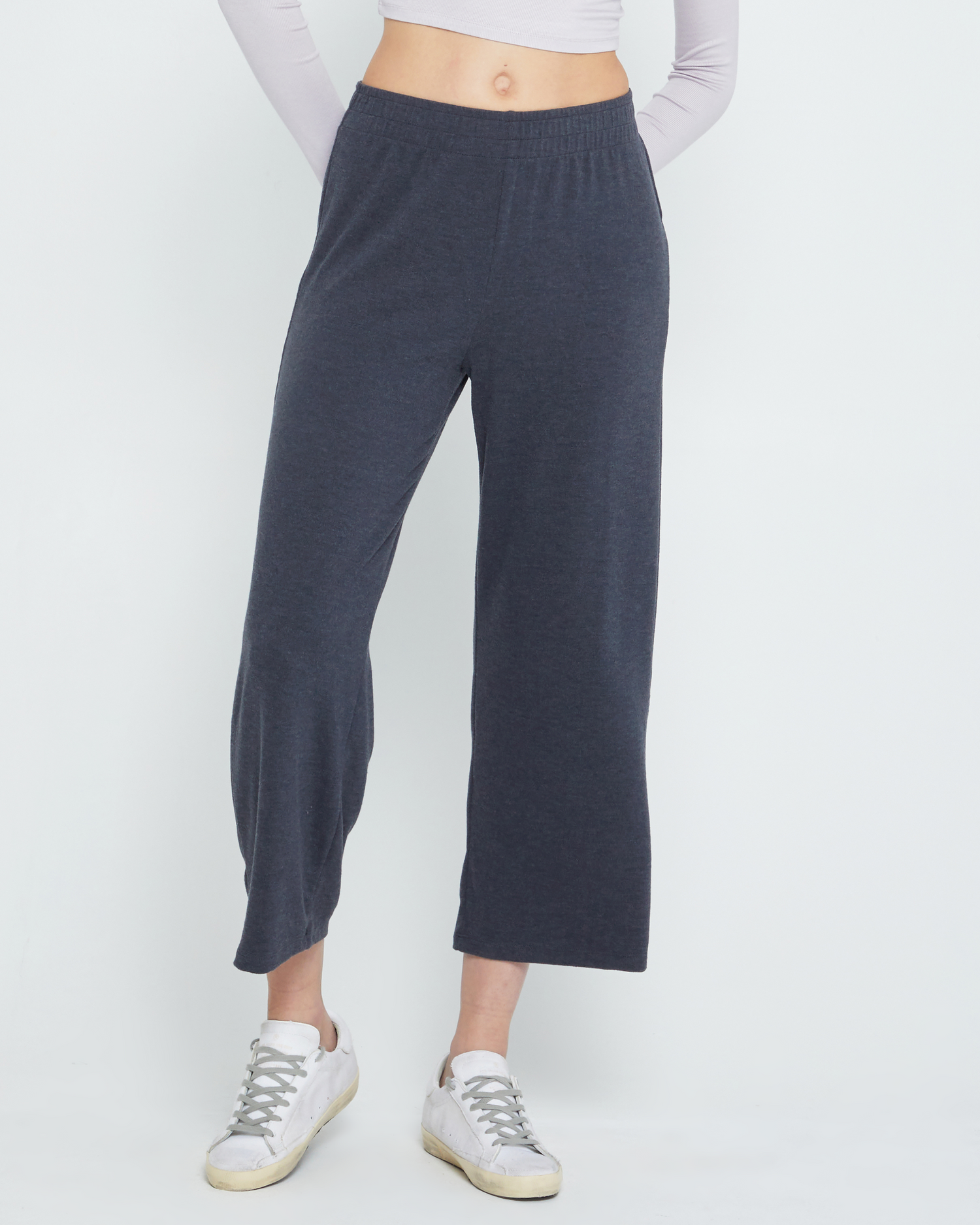 Sweatpants without top elastic ankles