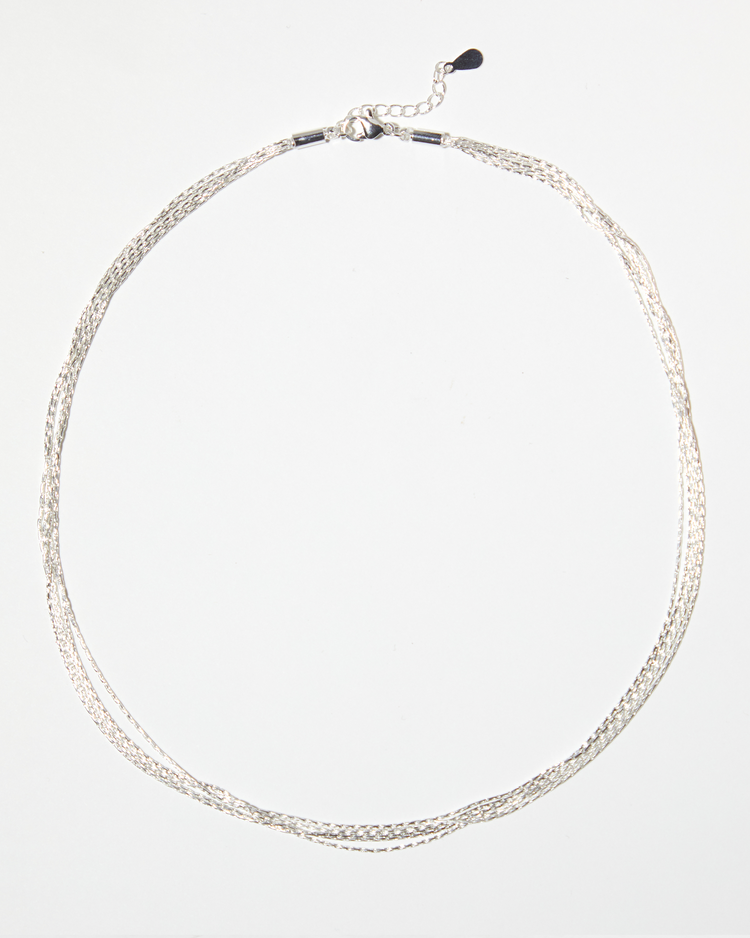 Sleek Silver Chain Necklace