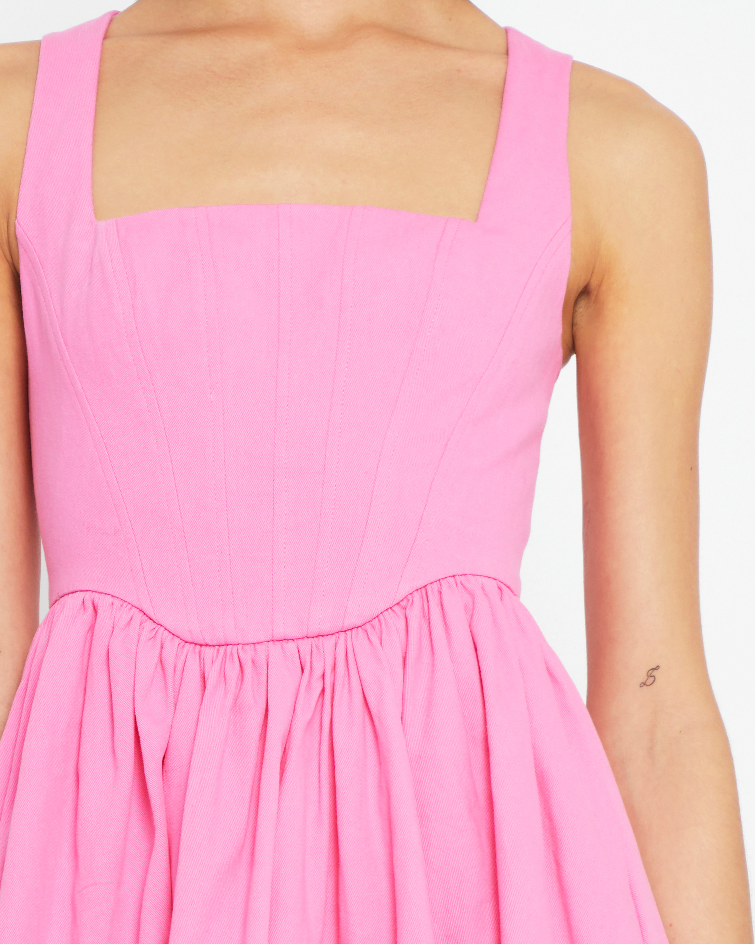 le pink dress Neon Pink Tube Dress