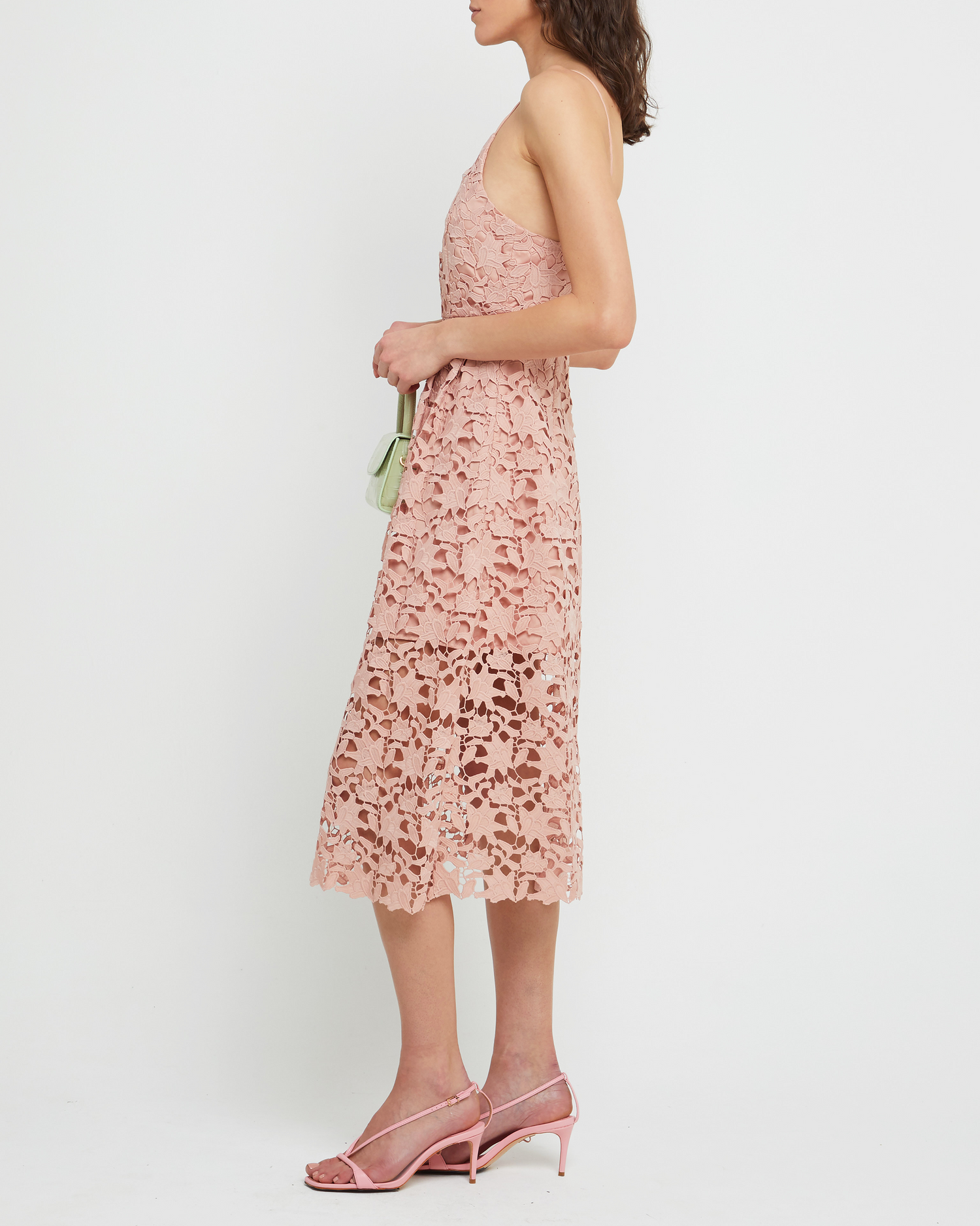 Arabella lace top midi dress